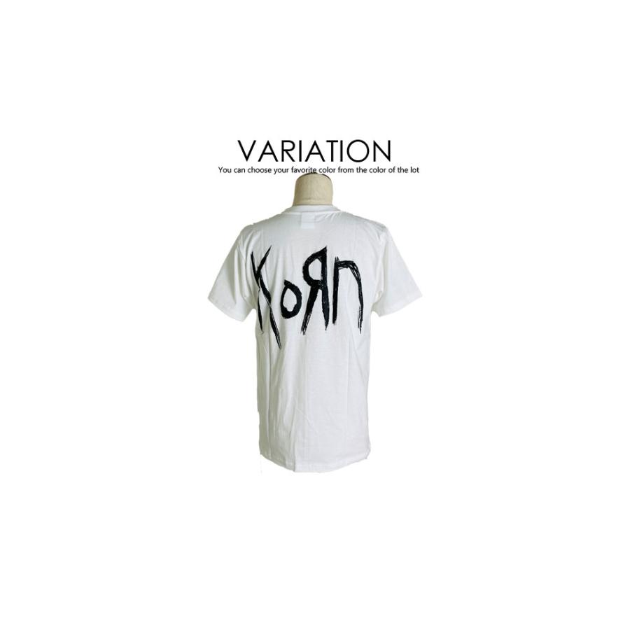 ロックTシャツ バンドTシャツ パンク KORN コーン シンプルロゴ メンズ