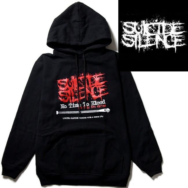 ロックパーカー Suicide Silence パーカー プルオーバー 裏起毛 メンズ 