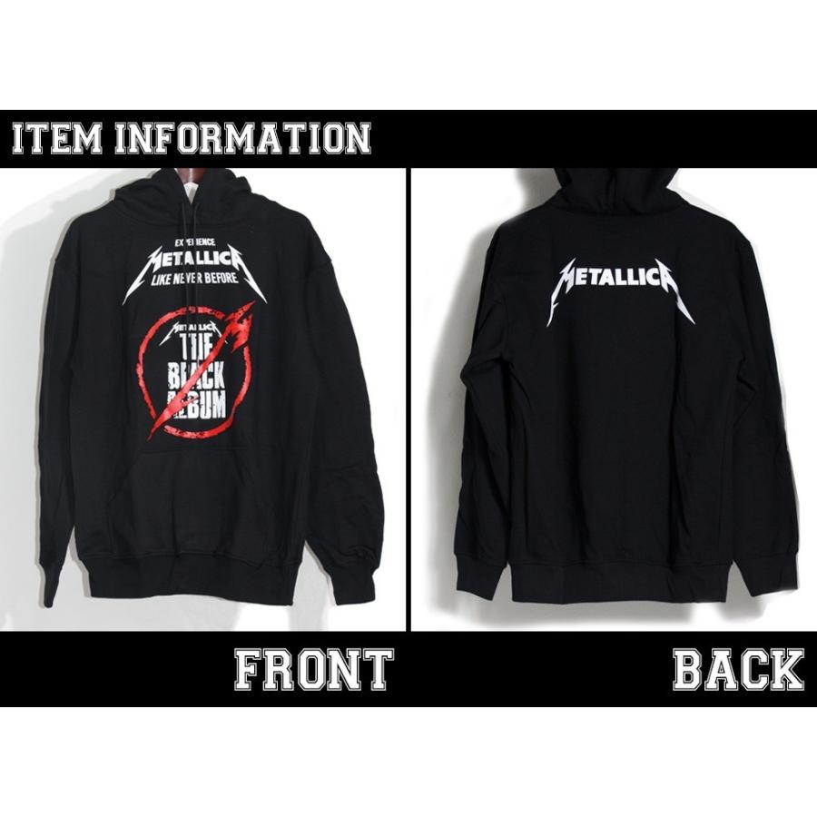 ロックパーカー バンド METALLICA メタリカ パーカー 裏起毛 メンズ