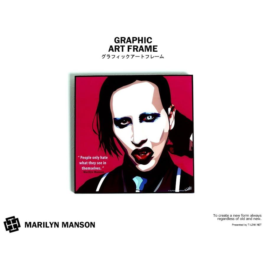 グラフィック アートフレーム おしゃれ Marilyn Manson ポップ マリリンマンソン 壁掛 アートパネル ロック インテリア 木製 アートボード バンド ミュージック Arf003 T Link 通販 Yahoo ショッピング