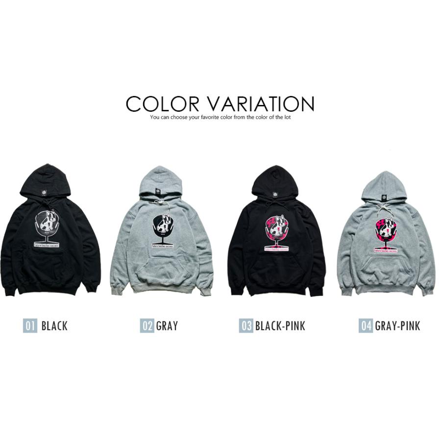 フレンチブルドッグ パーカー 裏起毛 プルオーバー 黒 グレー M-2XL