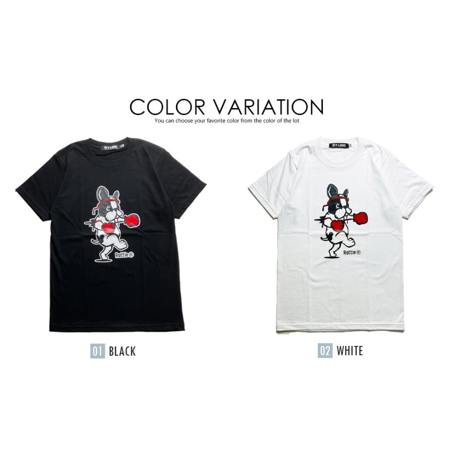 RATTIE ムエタイドッグ フレンチブルドッグ Tシャツ アニマル パロディ