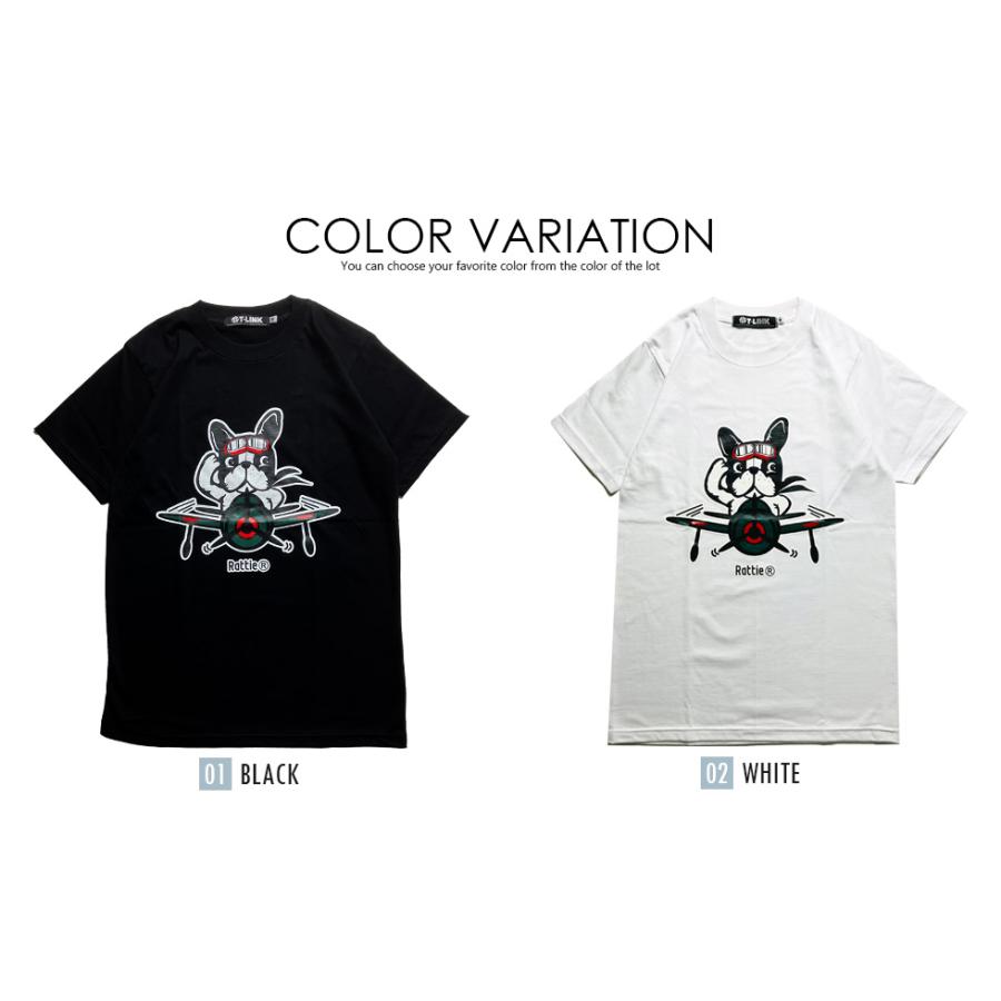 RATTIE パイロットドッグ フレンチブルドッグ Tシャツ アニマル