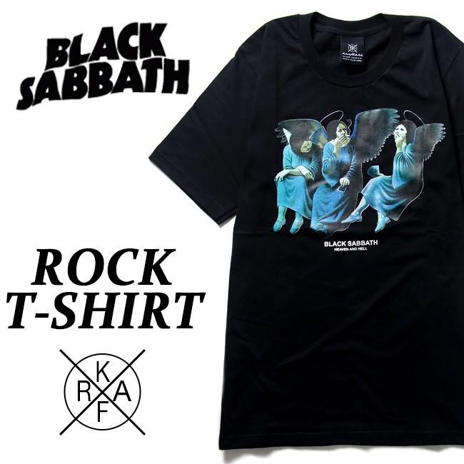 ロックTシャツ バンドTシャツ パンク  メンズ レディース Black Sabbath ブラックサバス M Lサイズ 黒色