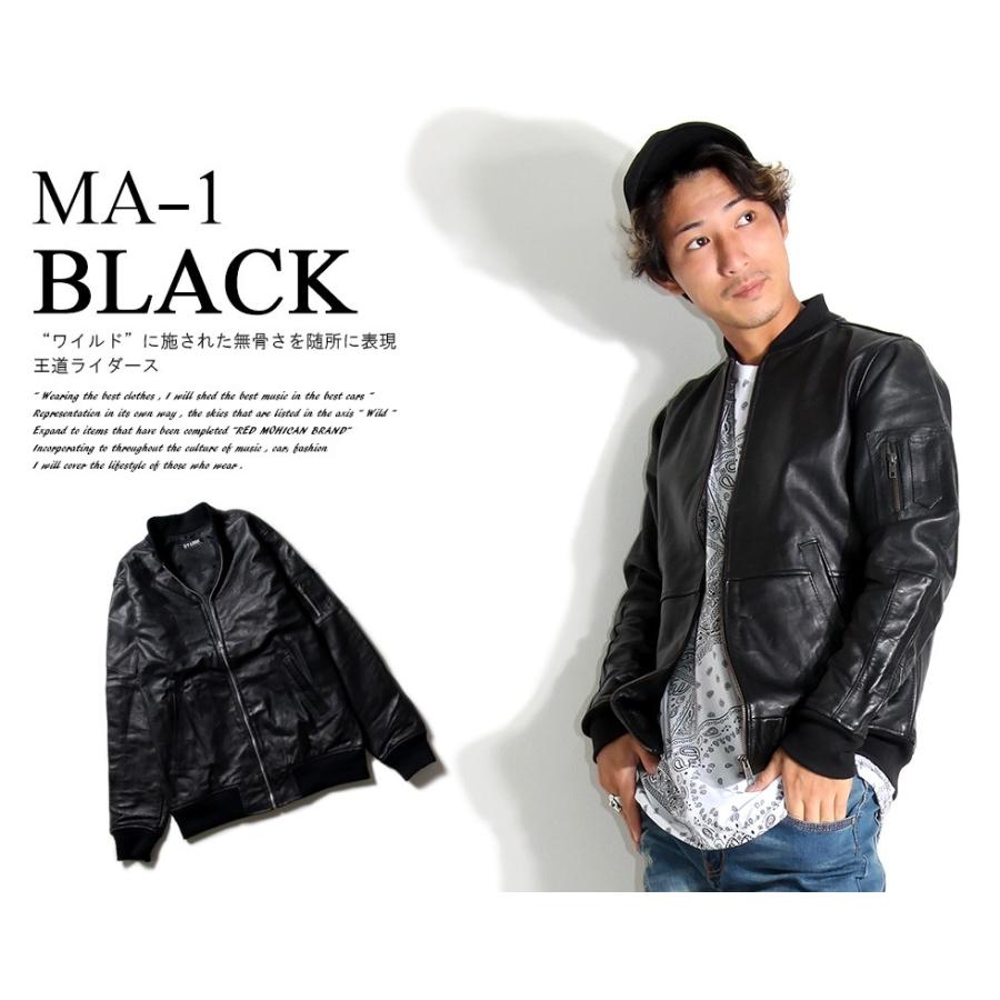 革ジャン メンズ 本革 Ma 1 ジャケット ライダースジャケット レザージャケット ブルゾン アウター M L Xl Xxl 黒 Black Ljc030 T Link 通販 Yahoo ショッピング