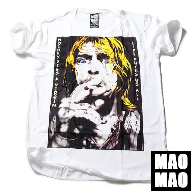 Tシャツ メンズ おしゃれ 半袖 ストリート系 Tシャツ レディース Maomao デザインtシャツ カート コバーン 白色 M Lサイズ Mah029 T Link 通販 Yahoo ショッピング