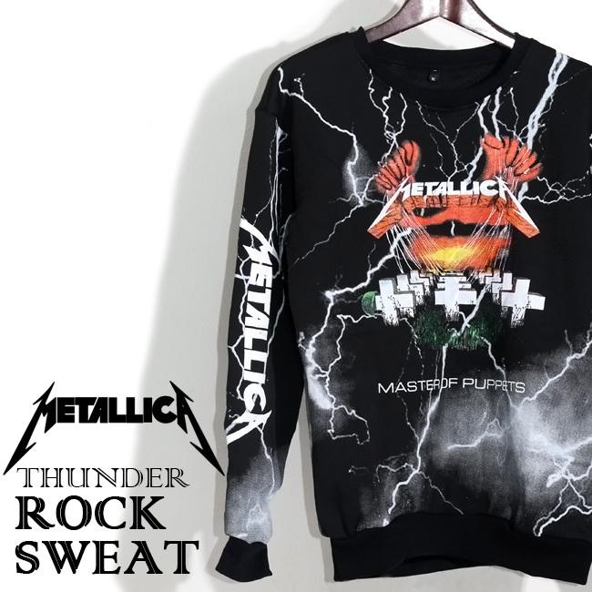 スウェットトレーナー Metallica メタリカ 裏起毛 メンズ レディース バンド スウェット ロゴt トレーナー Rock 秋 冬 コットン 綿 ブラック 黒 M L おしゃれ Mfp009 T Link 通販 Yahoo ショッピング