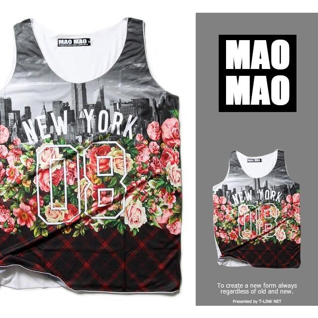 タンクトップ メンズ おしゃれ ゲームシャツ ダンス衣装 レディース Maomao 総柄デザインバスケシャツボタニカル柄4 Mtt021 T Link 通販 Yahoo ショッピング