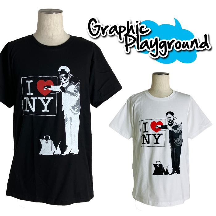 おもしろtシャツ パロディtシャツ メンズ 面白いtシャツ 笑えるtシャツ I Love Ny S M L Xlサイズ ブラック ホワイト Nki024 T Link 通販 Yahoo ショッピング