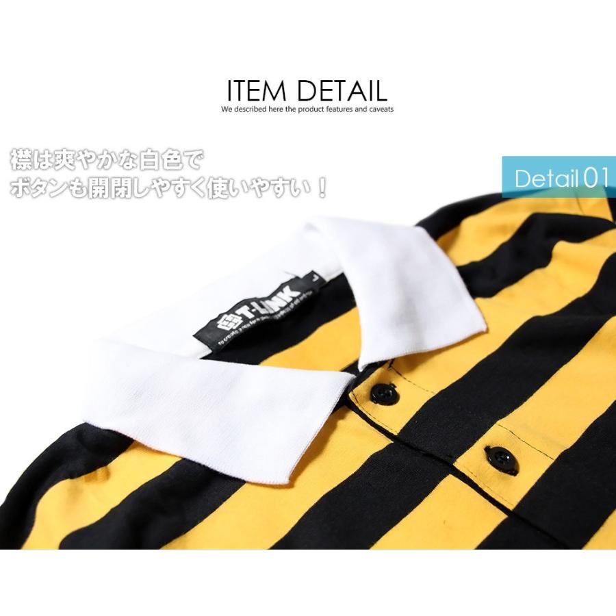 爆買 ボーダーポロシャツ ロングTシャツ メンズ ボーダーTシャツ 大人気の レイヤード ボーダーポロシャツ 4カラー S-2XL |  | 10