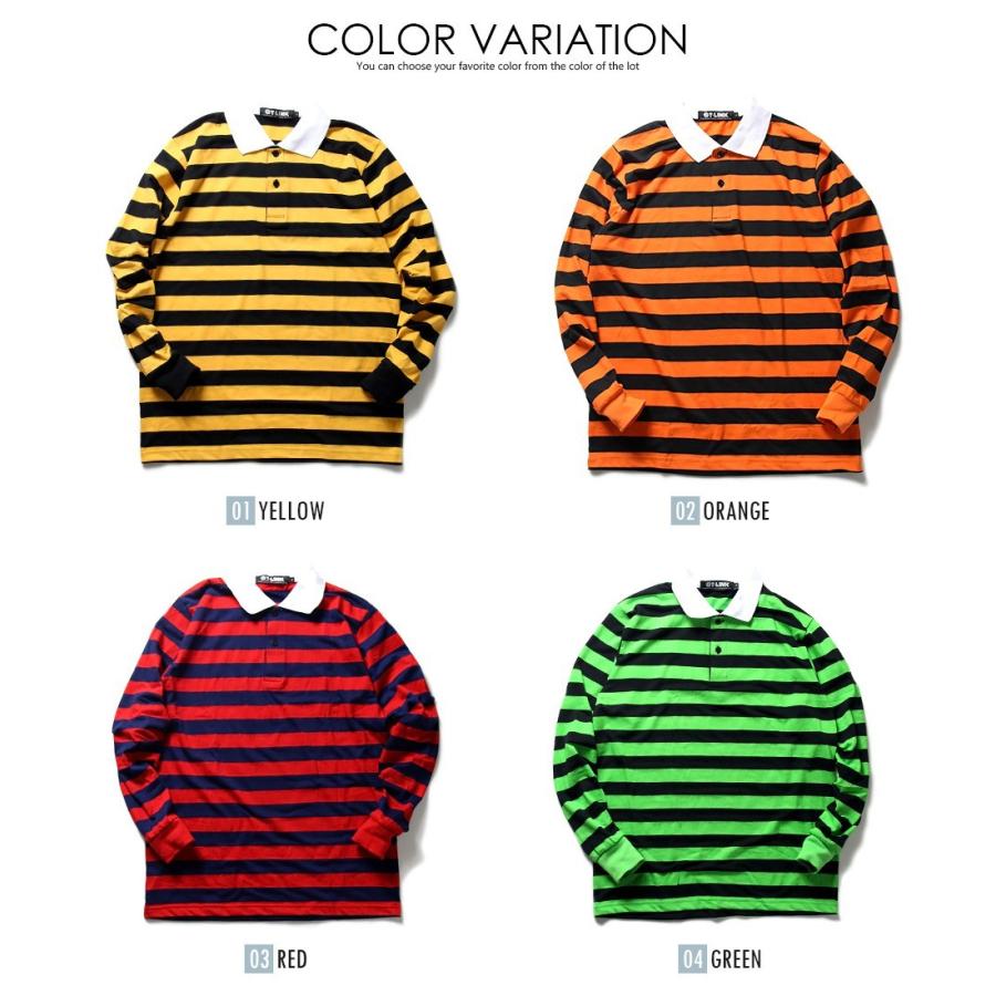 ボーダーポロシャツ ロングTシャツ メンズ ボーダーTシャツ 大人気の