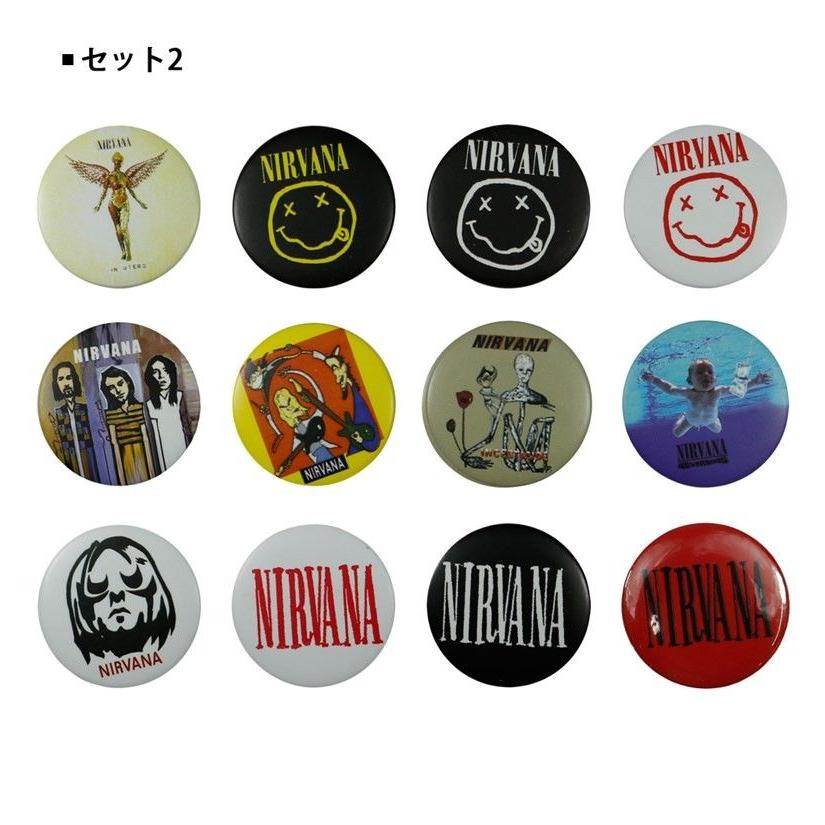 ロック缶バッジ12個入りセット Nirvana ニルヴァーナ ニルバーナ Rmb006 T Link 通販 Yahoo ショッピング