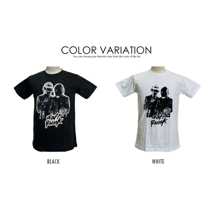 ロックTシャツ バンドTシャツ パンク Daft Punk ダフト ロボット M