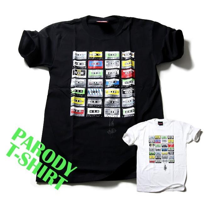 おもしろtシャツ パロディtシャツ メンズ デザインtシャツ Tape Collecto M L 黒色 白色 パロディtシャツ メンズ レディース Tec007 T Link 通販 Yahoo ショッピング