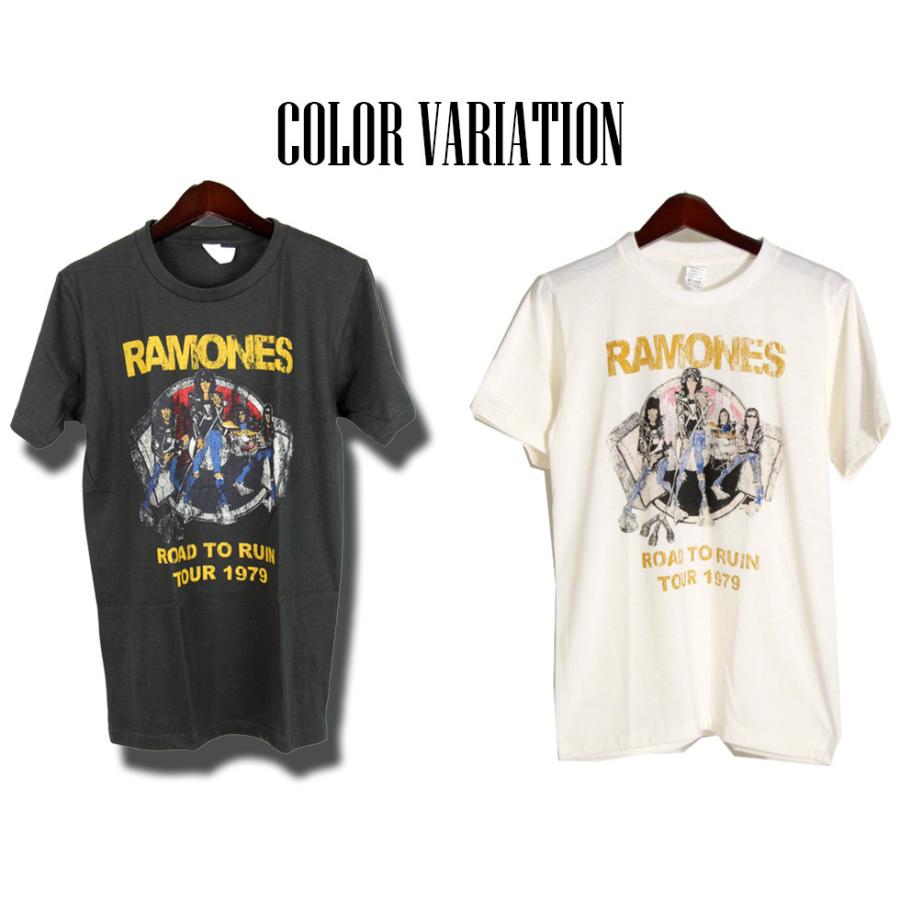 ヴィンテージロックtシャツ バンドtシャツ パンク RAMONES ラモーンズ Mサイズ Lサイズ 黒色｜t-link｜04