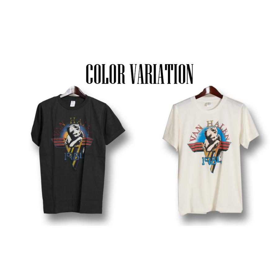 ヴィンテージロックtシャツ バンドtシャツ パンク VAN HALEN ヴァンヘイレン M Lサイズ 黒色｜t-link｜04