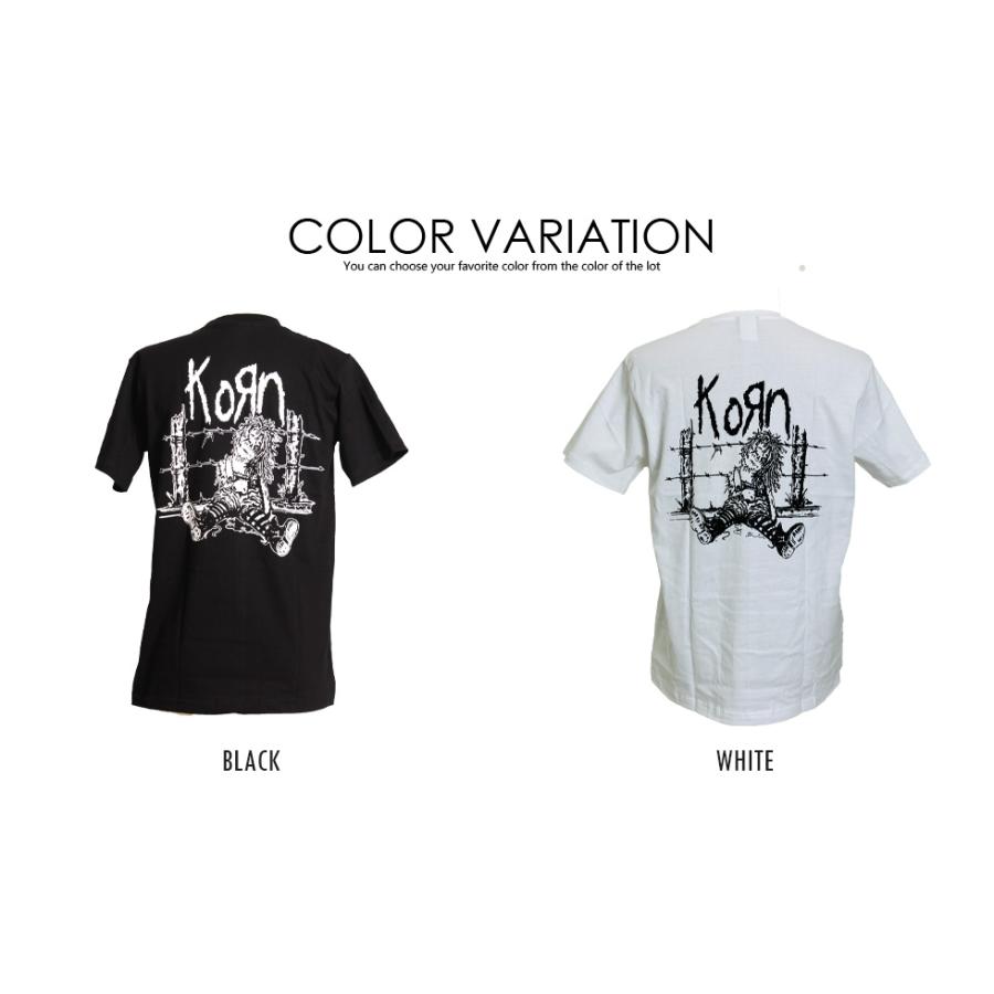爆買 ロックtシャツ バンドtシャツ パンク KORN コーン メンズ