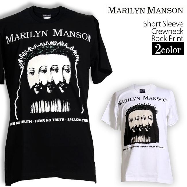 ロックtシャツ バンドtシャツ パンク Marilyn Manson マリリン ロックtシャツ バンドtシャツ パンク Marilyn Manson マリリン