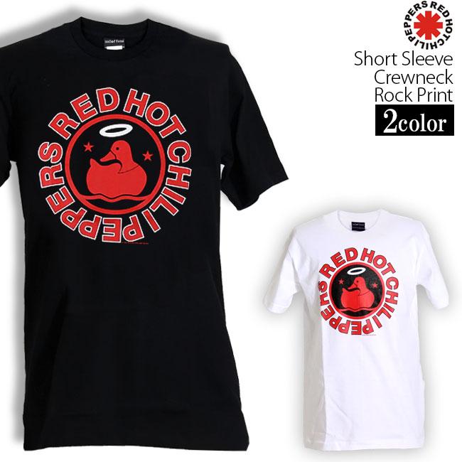 ロックtシャツ バンドtシャツ パンク Red Hot Chili Peppers レッドホットチリペッパーズ あひるロゴ Sサイズ Mサイズ Lサイズ 黒色 白色 Wof046 T Link 通販 Yahoo ショッピング