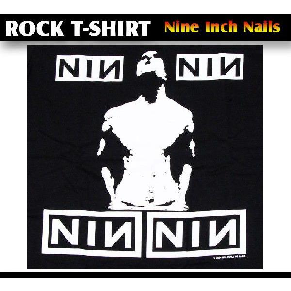 ロックtシャツ バンドtシャツ パンク NINE INCH NAILS ナインインチネイルズ Mサイズ Lサイズ 黒色 白色