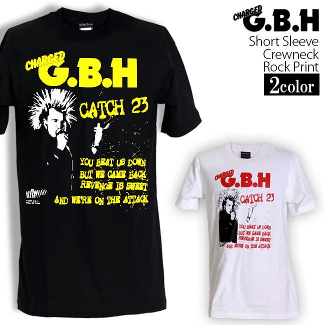 ロックtシャツ バンドtシャツ パンク G.B.H. モヒカンライブ メンズ