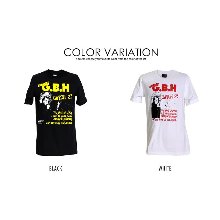バンドTシャツ ロックtシャツ バンドtシャツ パンク G.B.H. モヒカンライブ