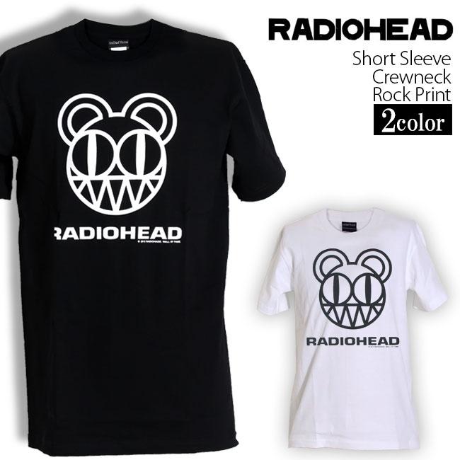 ロックtシャツ バンドtシャツ パンク レディオヘッド RADIOHEAD メンズ