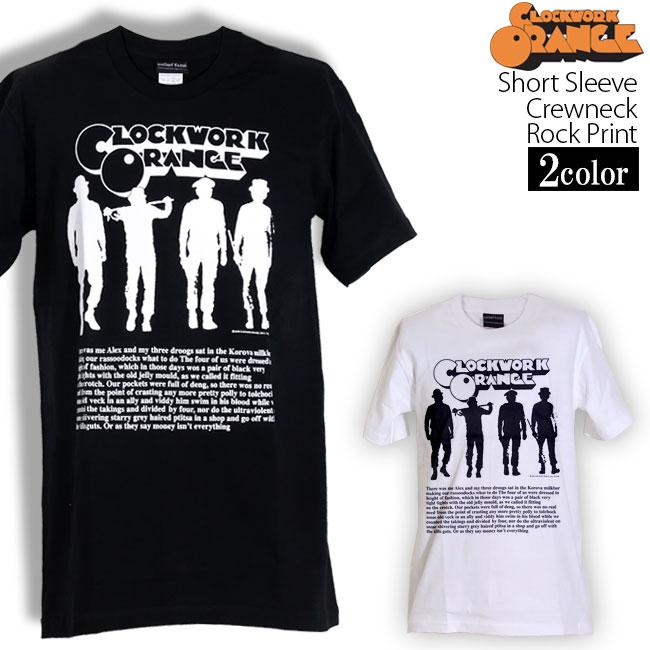 ロックtシャツ バンドtシャツ パンク 時計じかけのオレンジク ロックワーク オレンジ Mサイズ Lサイズ 黒色 白色 Wof199 T Link 通販 Yahoo ショッピング