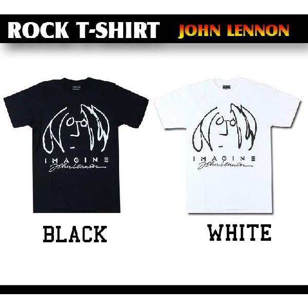 ロックtシャツ バンドtシャツ パンク ジョン レノン Imagine シンプルイラスト Mサイズ Lサイズ 黒色 白色 Wof5 T Link 通販 Yahoo ショッピング