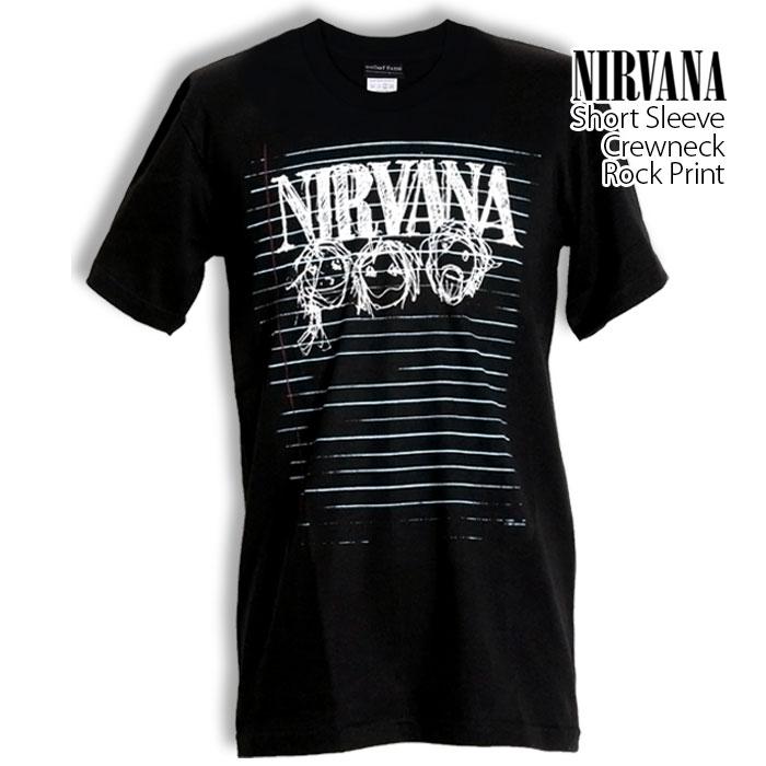 ロックtシャツ バンドtシャツ パンク NIRVANA ニルヴァーナ 落書き