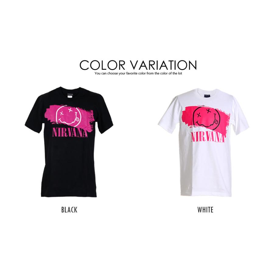 NIRVANA ニルヴァーナ Tシャツ MUSIC】【NIRVANA】 ROCK OFF NIRVANA SMILE TEE -H GREEN