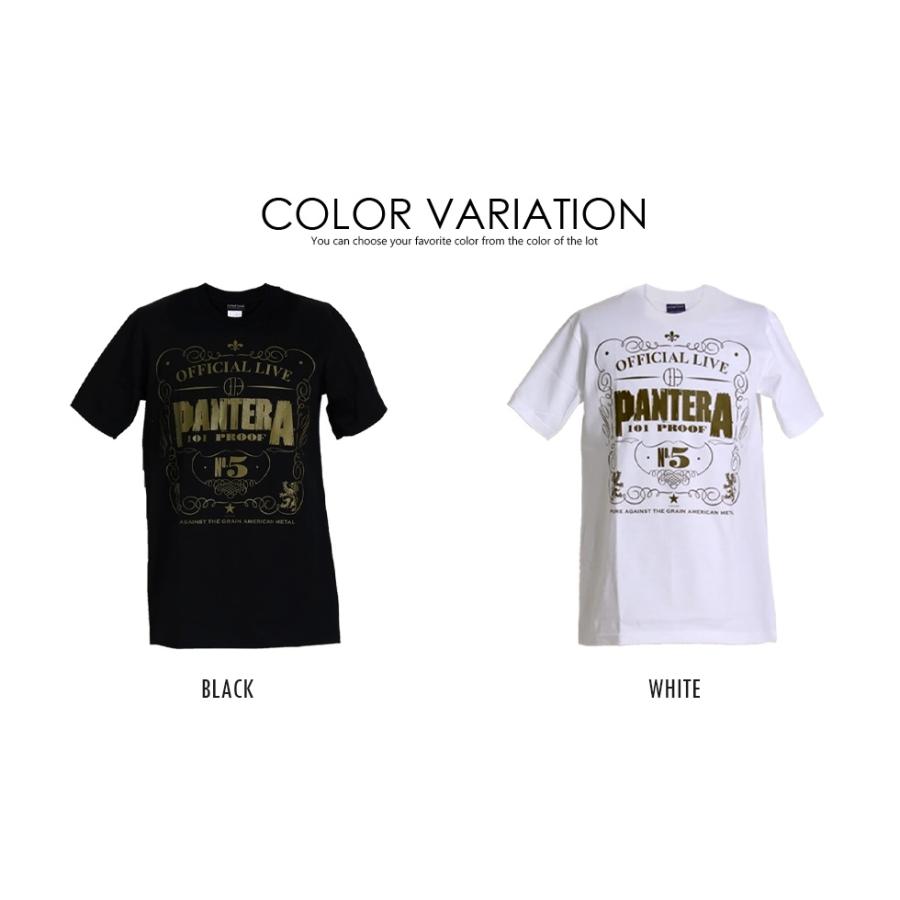 ロックtシャツ バンドtシャツ パンク PANTERA パンテラ 101 PROOF
