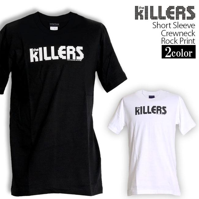 ロックtシャツ バンドtシャツ パンク THE KILLERS ザ キラーズ ポップロゴ Mサイズ Lサイズ 黒色 白色 :wof275:T