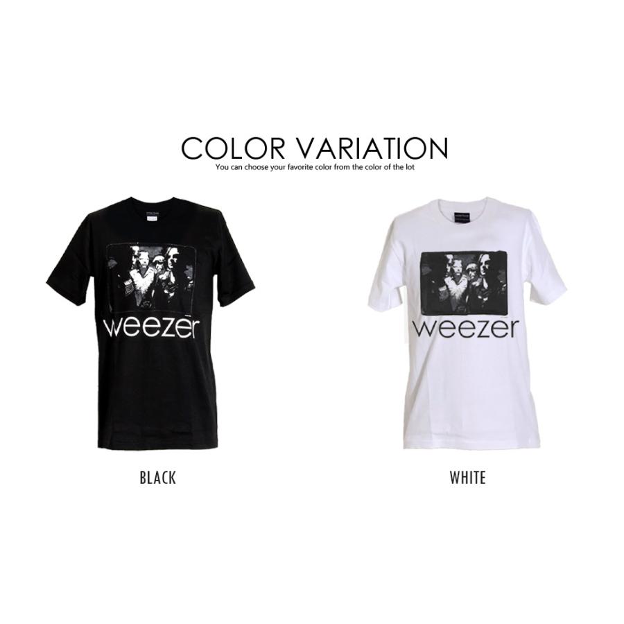 ロックtシャツ バンドtシャツ パンク weezer ウィーザー メンバー