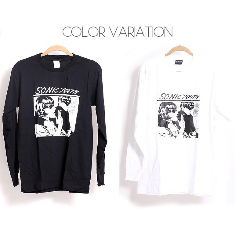 ロックtシャツ バンドtシャツ パンク 長袖 Tシャツ メンズ SONIC YOUTH