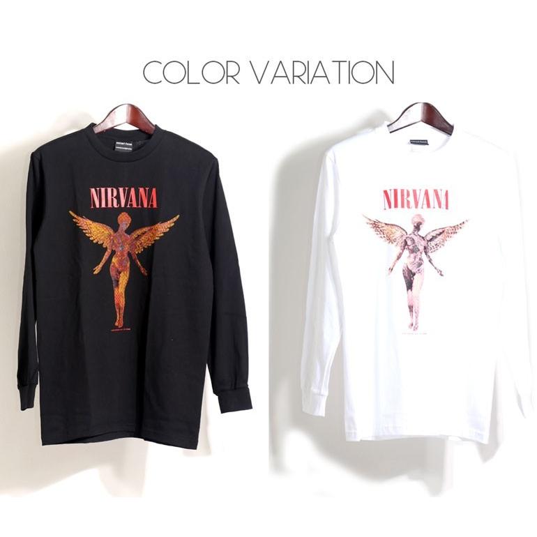 ロックTシャツ バンドTシャツ 長袖 メンズ NIRVANA ニルヴァーナ