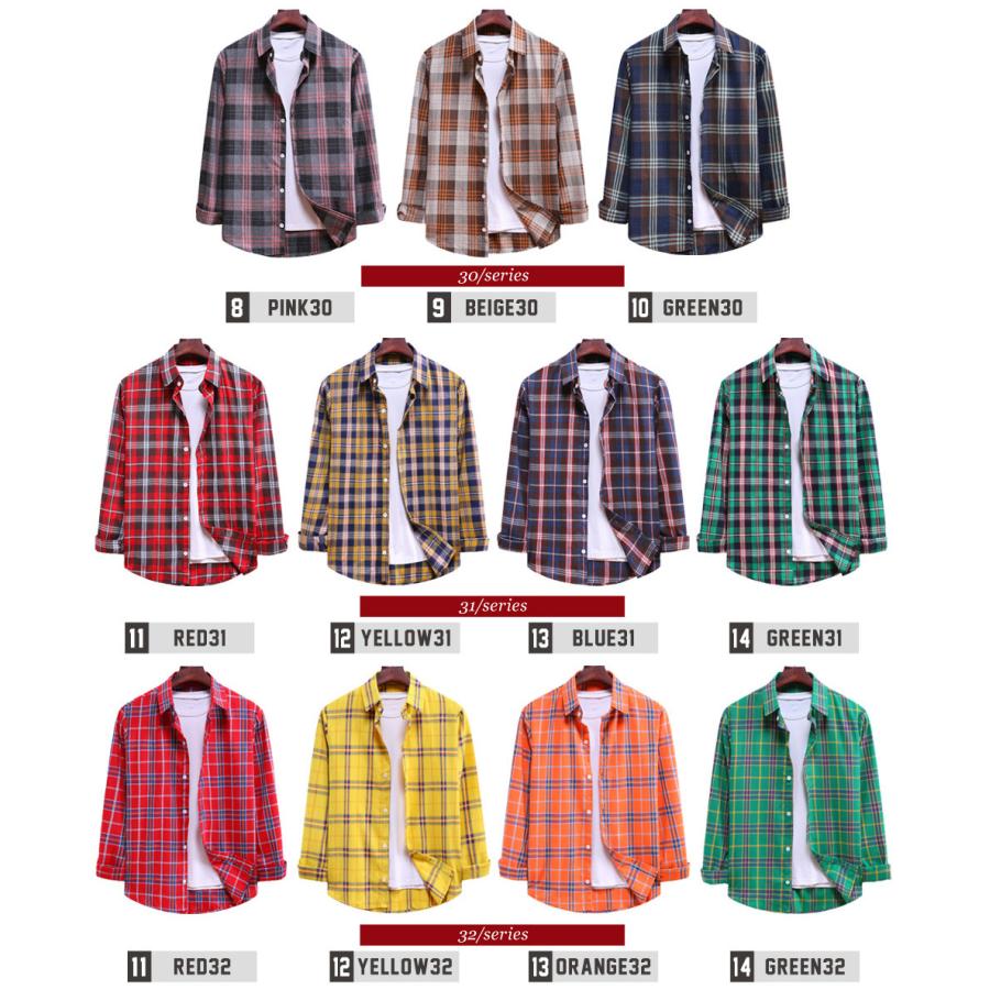 チェックシャツ 18カラー メンズ M 3xlサイズ 大きいサイズ ネルシャツ カジュアル ギンガムチェック アメカジ キレイめ カップル やわらか Xqs076 T Link 通販 Yahoo ショッピング