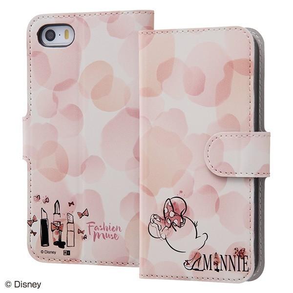 iPhone SE / 5s / 5 ディズニー キャラクター / 手帳型ケース マグネット / ミニーマウス16 disney_y｜t-mall-tfn