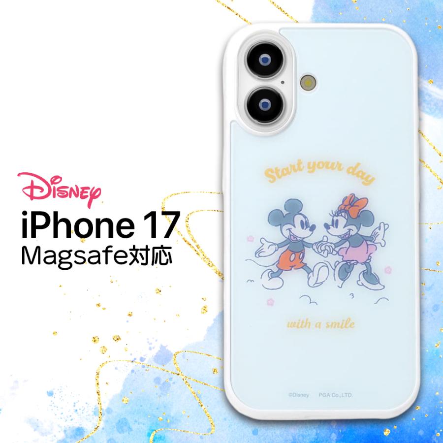 ディズニー ミッキー＆ミニー iPhone スマホケース　MagSafe 対応 iPhone 17 ケース ディズニー MagSafe対応 クリア 耐衝撃 ミッキー