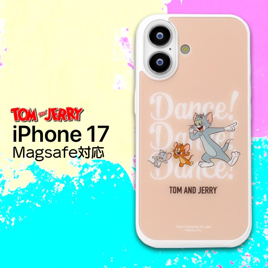 iPhone 17 ケース トムとジェリー ワーナー MagSafe対応 クリア 耐衝撃