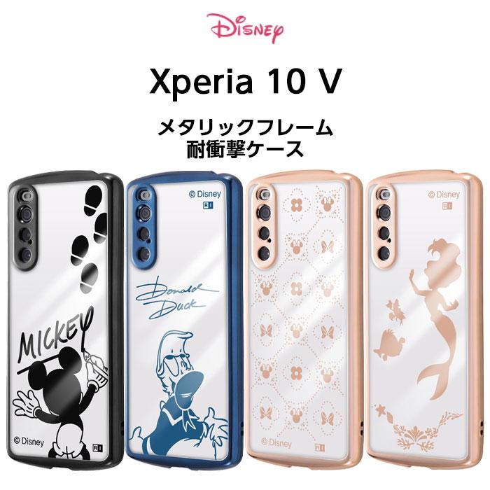 Disney（ディズニー） Xperia 10 V ケース クリア 耐衝撃 ミッキー
