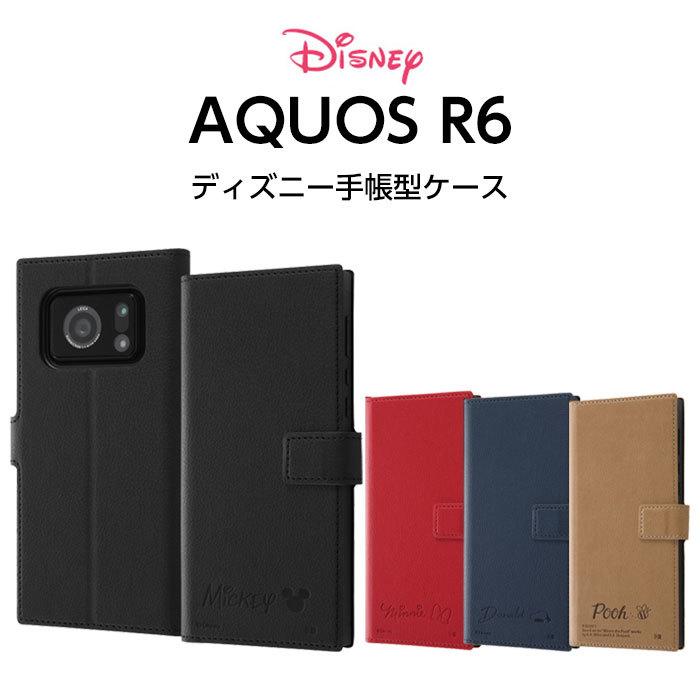 AQUOS R6 SH-51B ケース 手帳型 耐衝撃 ディズニー キャラクター アクオスR6 AQUOSR6 カバー ミッキ ミニー レザー レザーケース 手帳型ケース 大人 かわいい｜t-mall-tfn