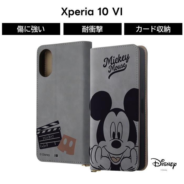 ミッキー　ディズニー　カバー Xperia 10 VI ケース ディズニー 手帳型 Xperia10VI SO-52E