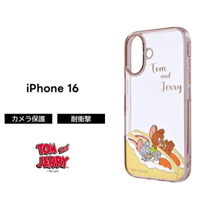 iPhone 16 ケース トムとジェリー クリア iPhone16 アイフォン16