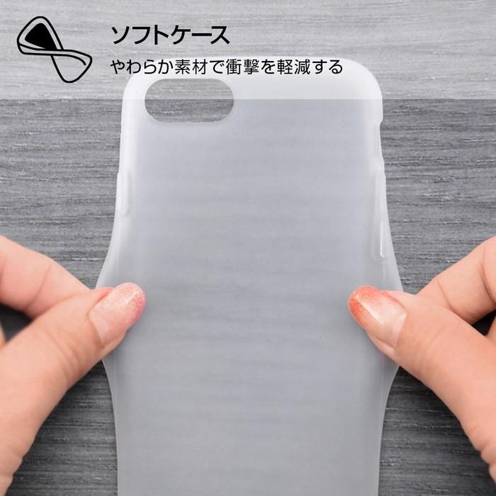 iPhone SE2 ケース シリコンケース シルキータッチ / ホワイト(半透明