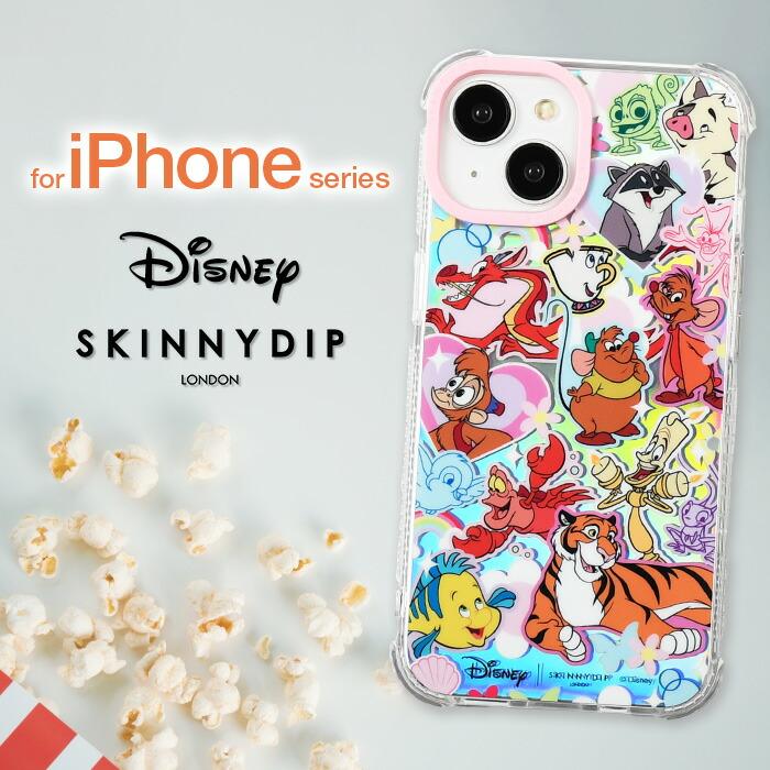 iPhone12 ケース ディズニー プリンセス 相棒 かわいい SKINNYDIP