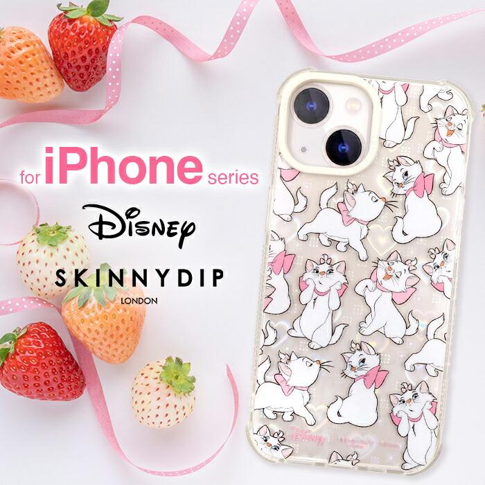 iPhone16Plus ケース マリー ディズニー かわいい SKINNYDIP クリア