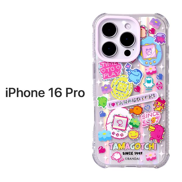 たまごっち　iPhone16Pro ソフトスマホケース　iPhoneケース iPhone16Pro ケース たまごっち 耐衝撃ケース かわいい カバー