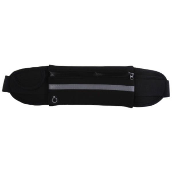 ランニング用スマホバッグ ウェストポーチ ブラック ランニングポーチ ウェストポーチ ミニマム ジョギング マラソン ジム