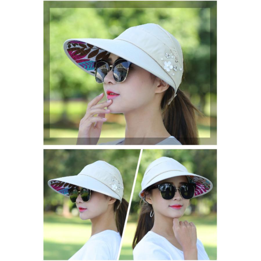 帽子 レディース 夏 大きめ uv 日よけ uvカット たためる 紫外線カット